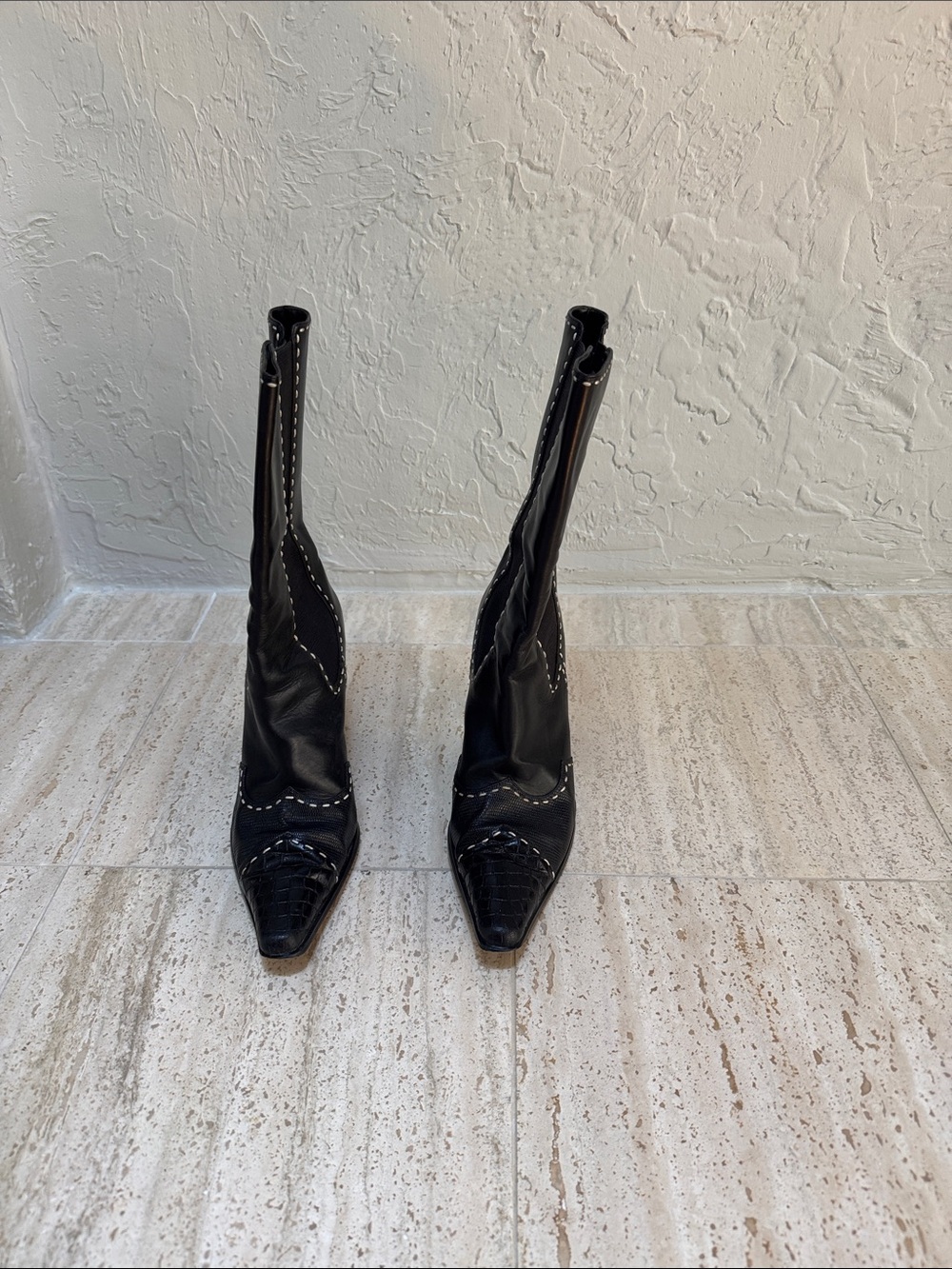Newport News Cowboy Style Boots. Size 9 - Picture 2 of 8